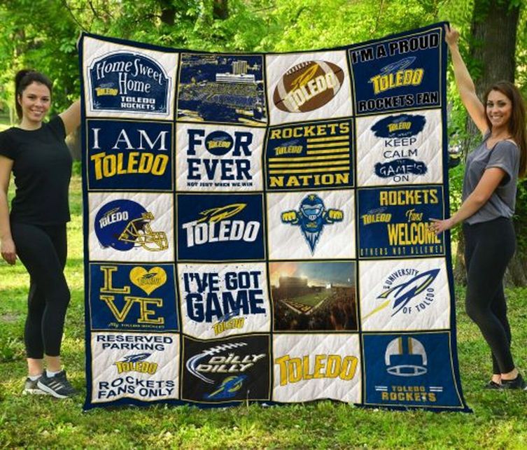 Toledo Rocket Collection Quilt Blanket Bedding Set