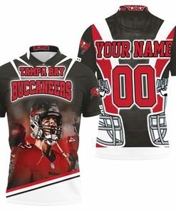 Tom Brady 12 Nfc South Division Tampa Bay Buccaneers Super Bowl 2021 Personalized 3D All Over Print Polo Shirt
