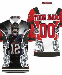 Tom Brady 12 Tampa Bay Buccaneers Nfc South Champions Super Bowl 2021 Personalized 3D All Over Print Polo Shirt