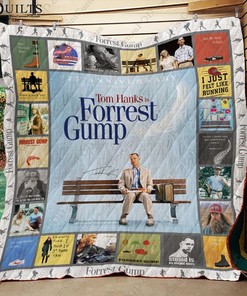 Tom Hanks Is Forrest Gump Quilt Blanket Bedding Set