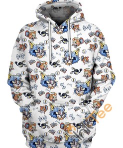 Tom Jerry Pattern Hoodie 3D