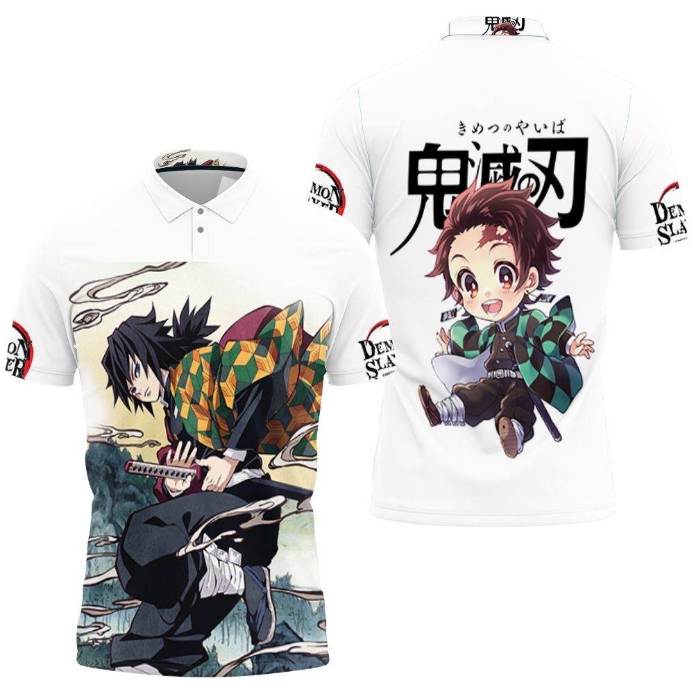 Tomioka Giyu Kimetsu No Yaiba 3D All Over Print Polo Shirt