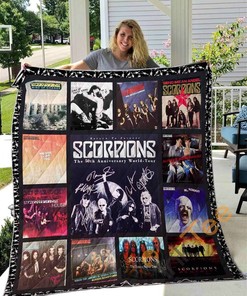 Top 12 Scorpions Songs Quilt Blanket Bedding Set