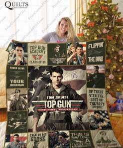 Top Gun Christmas Young Tom Cruise Quilt Blanket Bedding Set