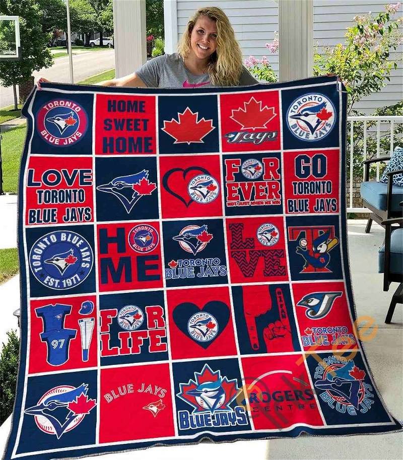 Toronto Blue Jays 2 Quilt Blanket Bedding Set
