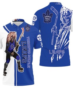 Toronto Maple Leafs And Zombie For Fans 3D All Over Print Polo Shirt