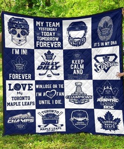 Toronto Maple Leafs Fan Gift Idea Quilt