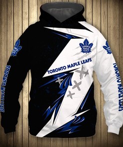 Toronto Maple Leafs Hoodie 3D Thunder Design Pullover Nhl