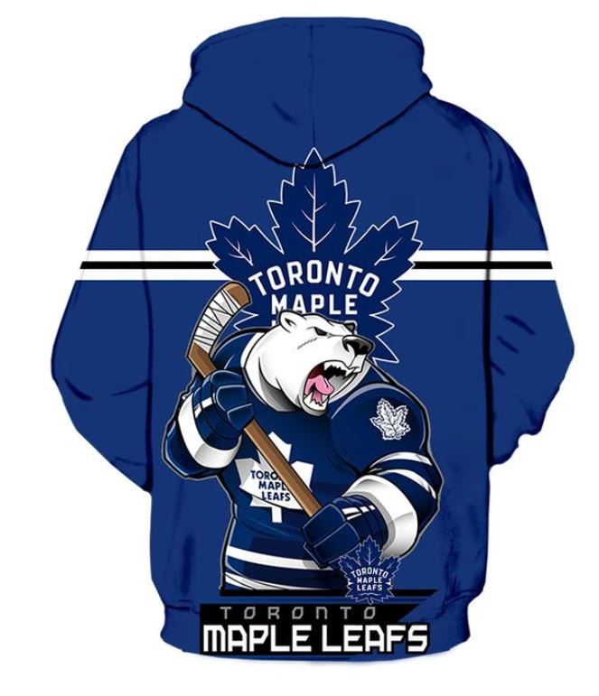 Toronto Maple Leafs Hoodie 3D Ultra-Cool Long Sleeve Gift for Fans - Image 2