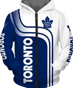 Toronto Maple Leafs Zipper Hoodie Zip Hoodie Pullover Gift for Fans
