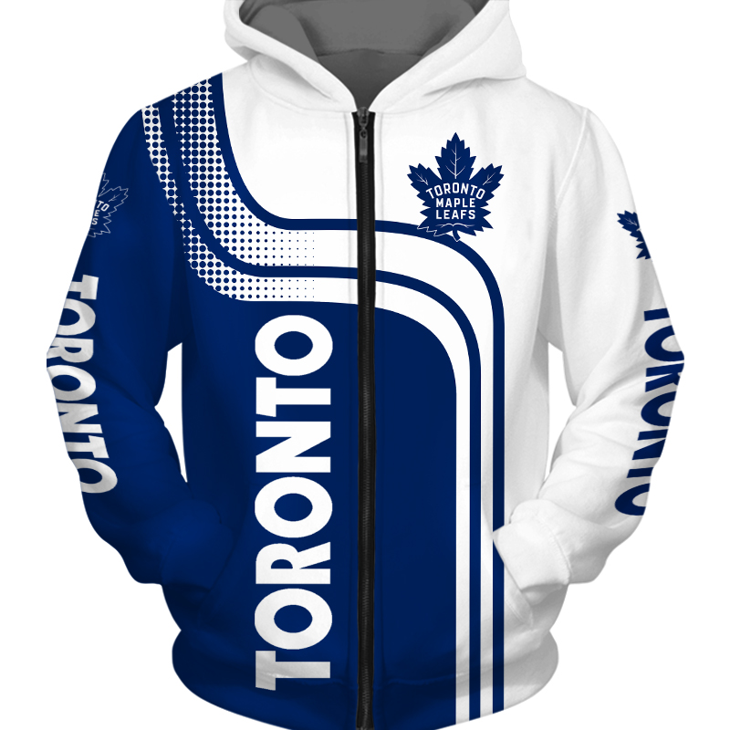 Toronto Maple Leafs Zipper Hoodie Zip Hoodie Pullover Gift for Fans