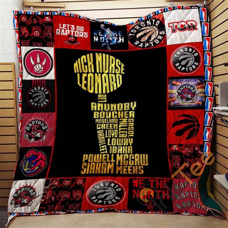 Toronto Raptors 2019 Nba Champions 3 Quilt Blanket Bedding Set