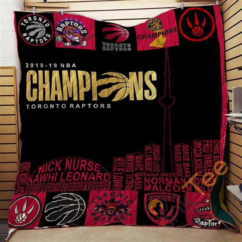 Toronto Raptors 2019 Nba Champions Quilt Blanket Bedding Set
