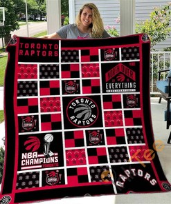 Toronto Raptors Basketball Quilt Blanket Bedding Set