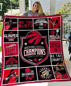 Toronto Raptors Basketball Quilt Blanket Bedding Set With Pilliwcases Option