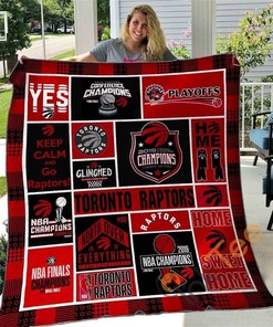 Toronto Raptors Basketball V1 Quilt Blanket Bedding Set