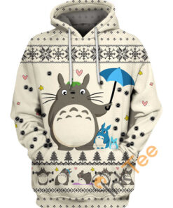 Totoro And Friends X?mas Hoodie 3D