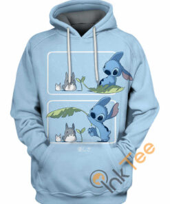 Totoro And Stitch Hoodie 3D