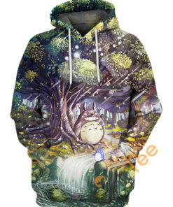 Totoro In Forest Hoodie 3D