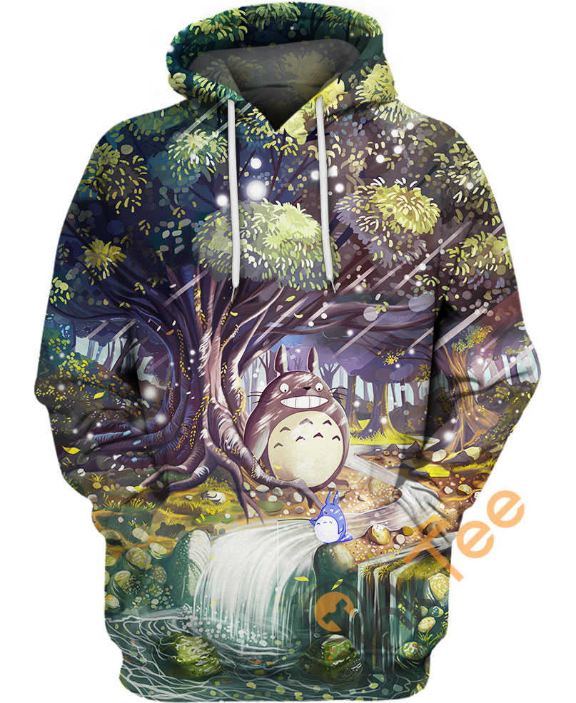 Totoro In Forest Hoodie 3D