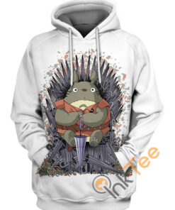 Totoro Umbrella Throne Hoodie 3D