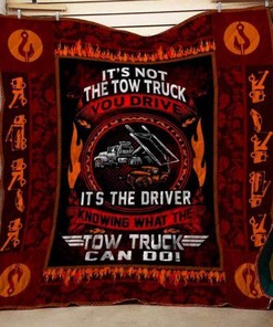 Tow Truck Quilt Blanket Bedding Set for Home Décor