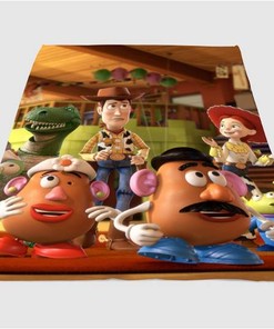 Toy Story Character Sherpa Fleece Blanket Gifts for Family, for Couple