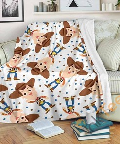 Toy Story Sheriff Woody Premiums Sherpa Fleece Blanket Gifts for Family, for Couple