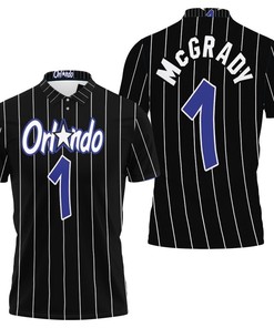 Tracy Mcgrady Orlando Magic 2003-04 Classics Black Jersey Inspired Style Polo Shirt All Over Print Shirt 3d T-shirt