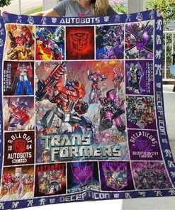 Transformers Animated Cartoon Blanket Gift For Fans Cartoon Movie Quilt