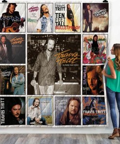Travis Tritt Albums Quilt Blanket Bedding Set for Home Décor