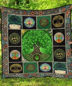 Tree Of Life Gift Idea For Earth Lover Quilt