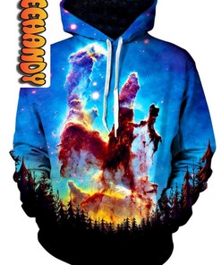 Tree Space Unisex 3D Hoodie