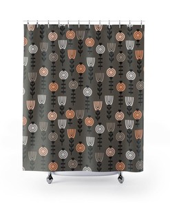 Tribal Ethnic Boho Shower Curtain College Dorm Bathroom Decor