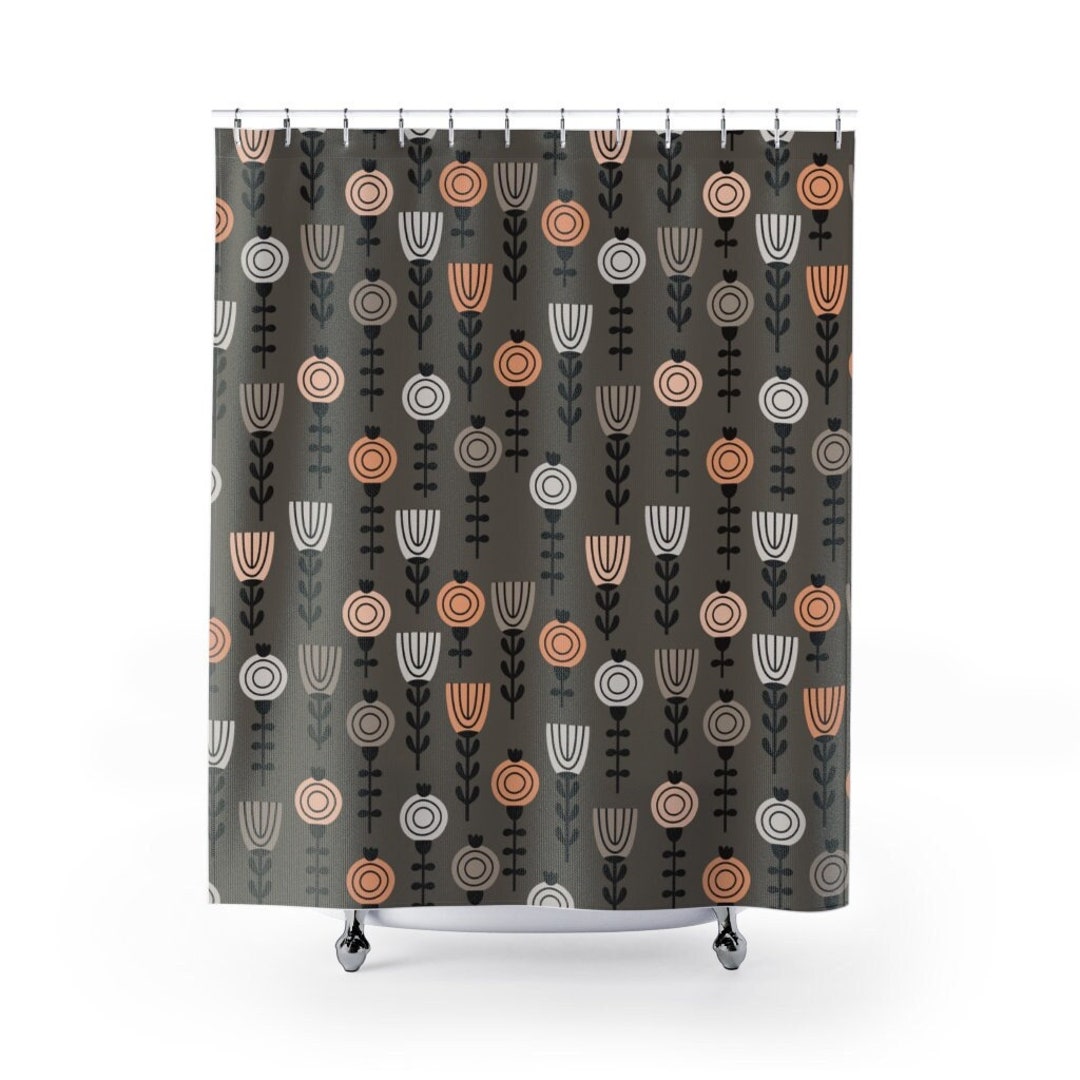 Tribal Ethnic Boho Shower Curtain College Dorm Bathroom Decor, House Warming Gift