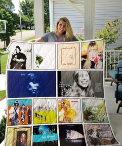 Tribute Joni Mitchell Albums Collection Quilt Blanket Bedding Set