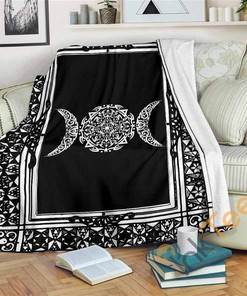 Triple Moon Sherpa Fleece Blanket Gifts for Family, for Couple