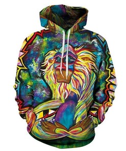 Trippy Rafiki Characters Hoodie 3D