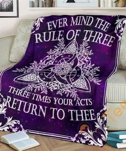 Triquetra Wicca Sherpa Fleece Blanket Gifts for Family, for Couple