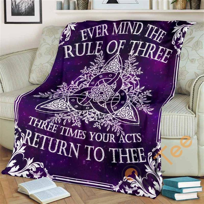 Triquetra Wicca Sherpa Fleece Blanket Gifts for Family, for Couple