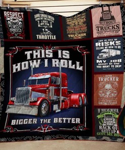 Truck Driver This Is How I Roll Quilt Blanket Bedding Set