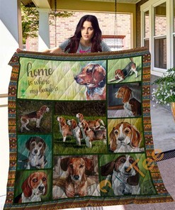 Ttl Dog Beagle Quilt Blanket Bedding Set