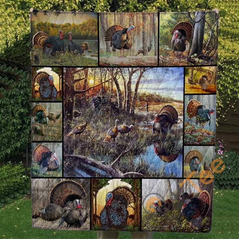 Turkey Animals Quilt Blanket Bedding Set