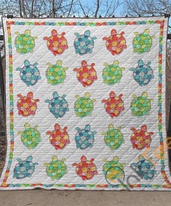 Turtle 0 Quilt Blanket Bedding Set