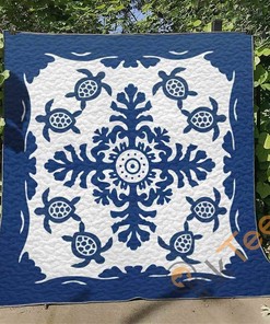 Turtle 0 Quilt Blanket Bedding Set With Pilliwcases Option