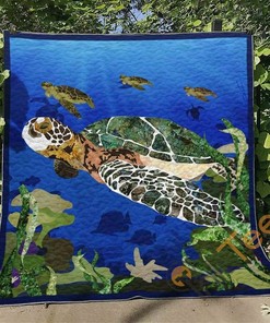 Turtle 1 Quilt Blanket Bedding Set