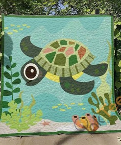 Turtle 4 Quilt Blanket Bedding Set