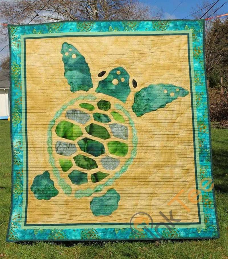 Turtle 4 Quilt Blanket Bedding Set With Pilliwcases Option Ver4