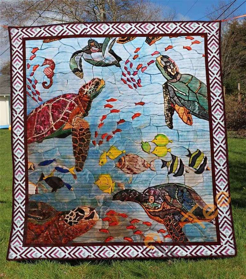 Turtle 6 Quilt Blanket Bedding Set