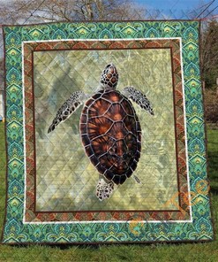 Turtle 6 Quilt Blanket Bedding Set Gifst For Turtle Lover